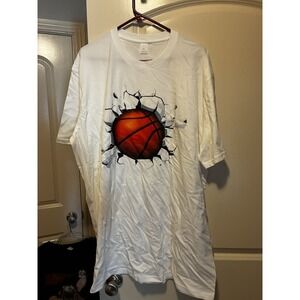 3d Printed  street ball T SHIRT FOR Men Short Sleeve  Size 4XL Cotton